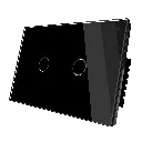 TIC13-INTERRUPTOR DOBLE SMART HOME BLACK TOUCH WIFI.webp