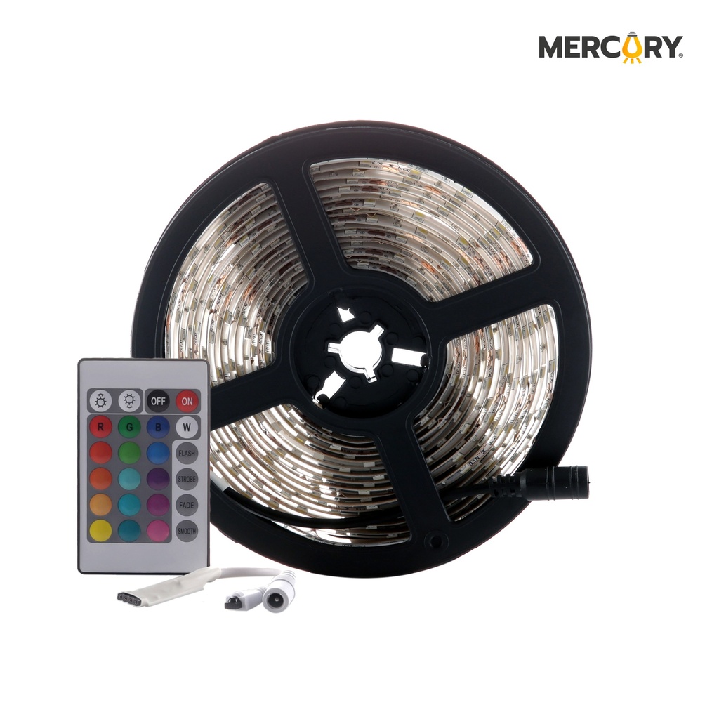 CINTA LED 12V IP65 LUZ RGB ROLLO*5M (INCLUYE KIT CONTROLADOR + CONTROL) MERCURY PROMAX - ICL08