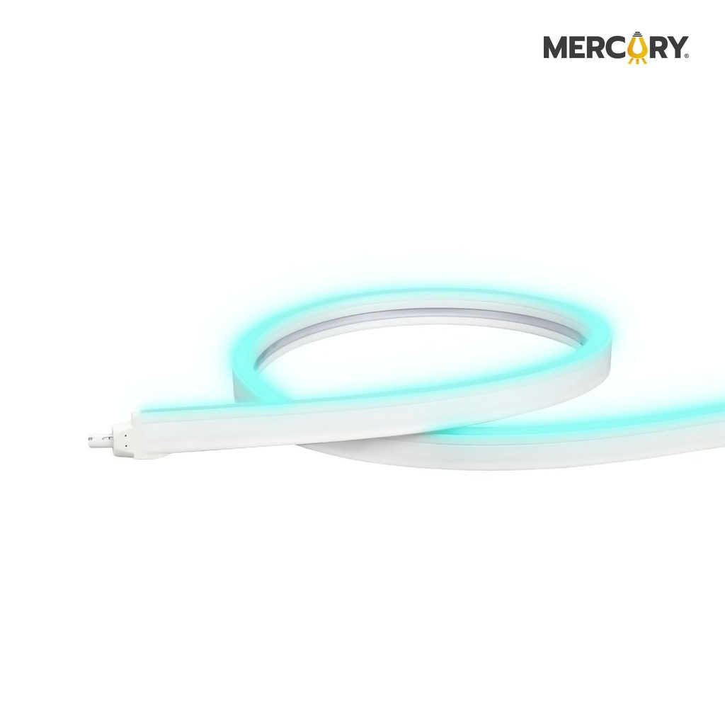 [ICL71] Cinta LED Neón Flex 12V Agua Marina 50 M/Rollo (venta X Metro) IP65/RA80 High - Lumen - Mercury Promax ICL71