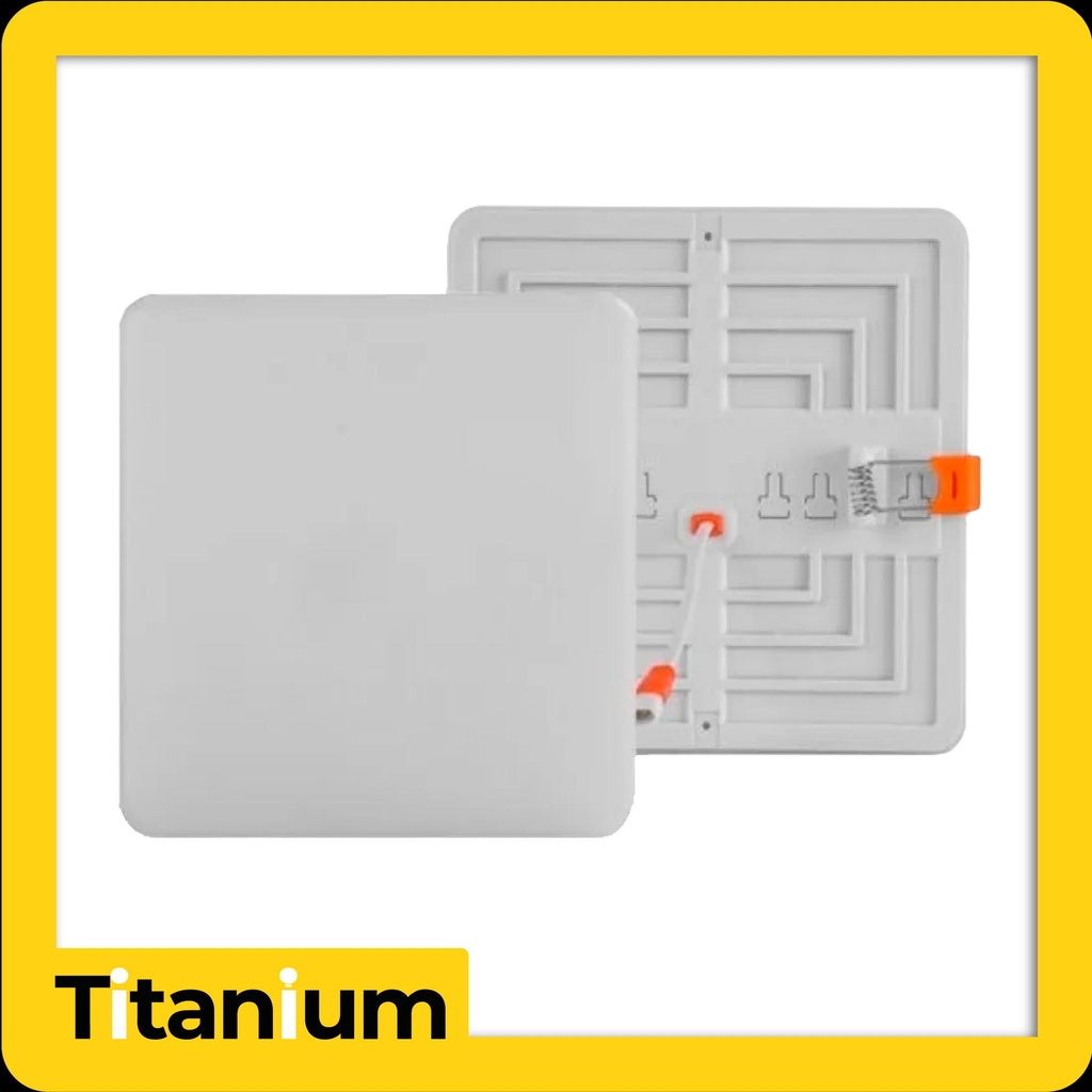 PANEL LED FRAMELESS TITANIUM 18W BLANCO CUADRADO 6500K INCRUSTAR - TTA85
