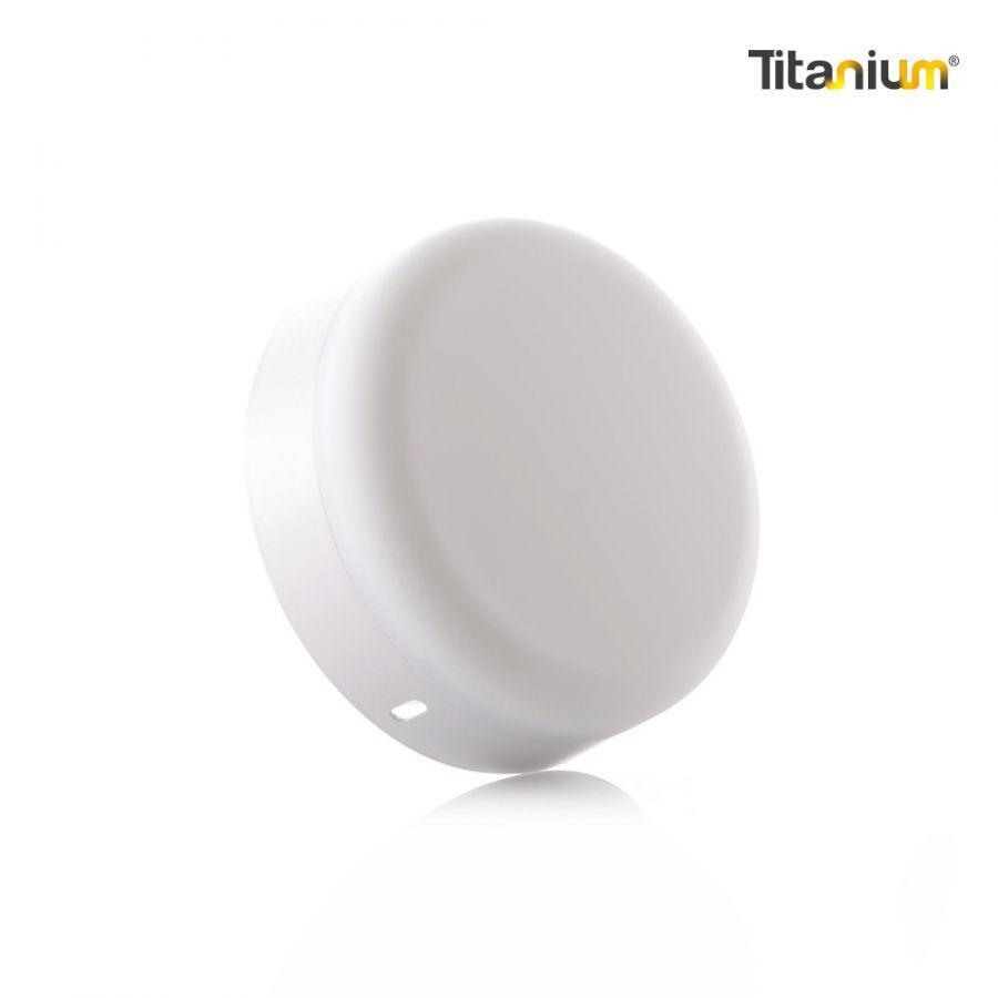 [TTA88] Panel LED Frameless Titanium 18W Blanco Redondo Sobreponer 6500K - TTA88