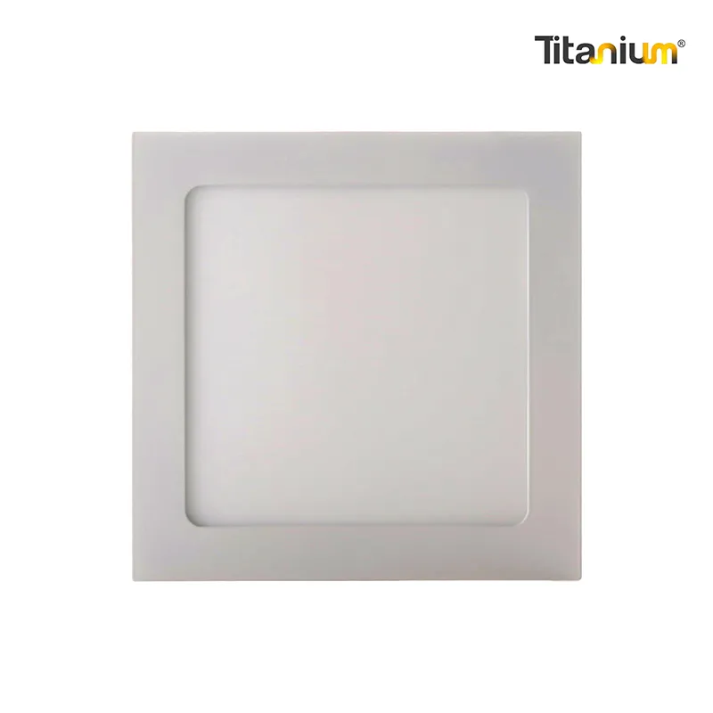 Panel LED Titanium 12W 6" 6500K Cuadrado Incrustar - TTA18