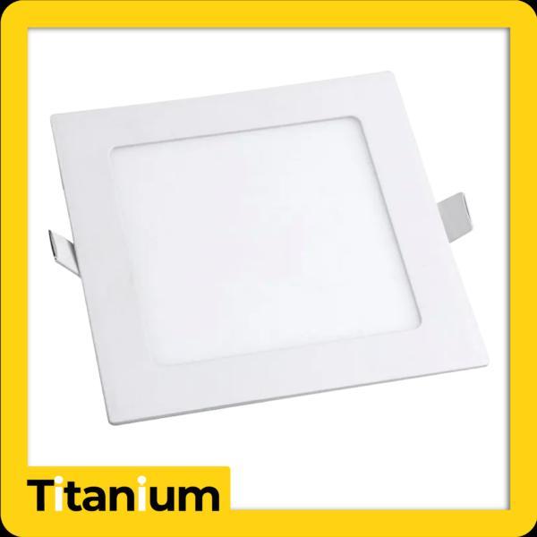 [TTA18] Panel led Titanium 12w 6" 6500k cuadrado/incr - tta18