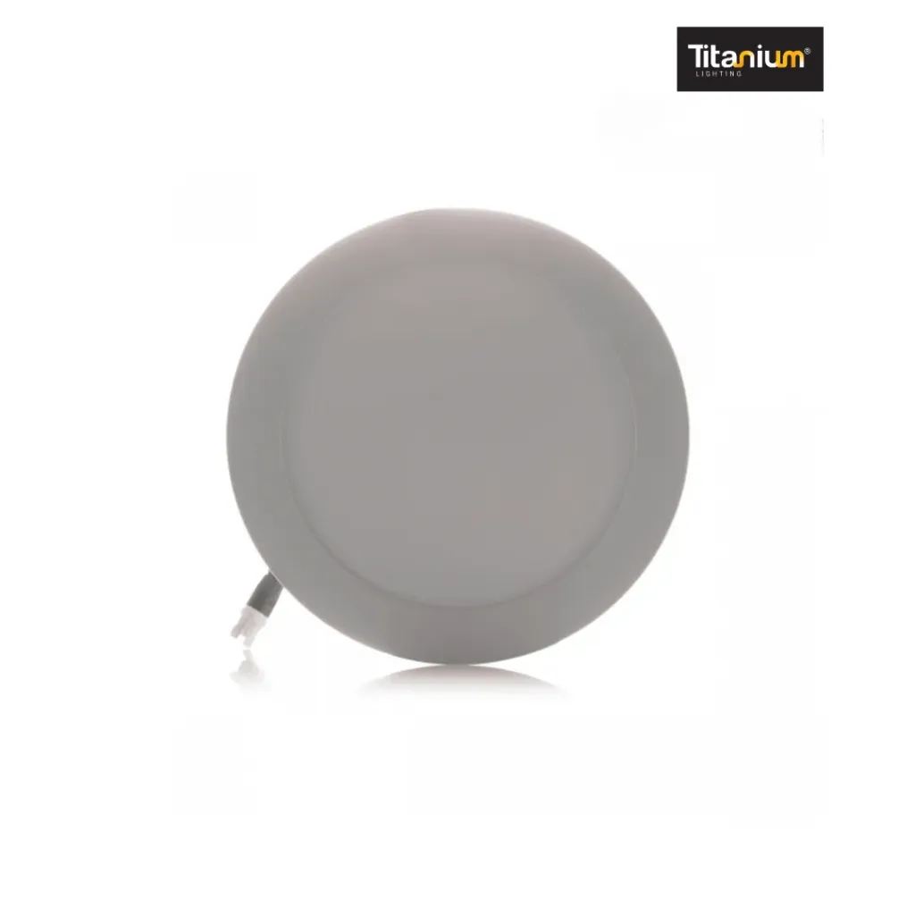 Panel LED Titanium 12W 6" 6500K Redonda de Incrustar - TTA05