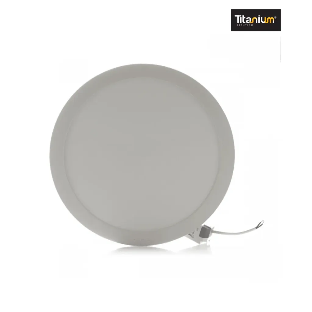 Panel LED Titanium 24W 10" 6500K Redonda de Incrustar - TTA07
