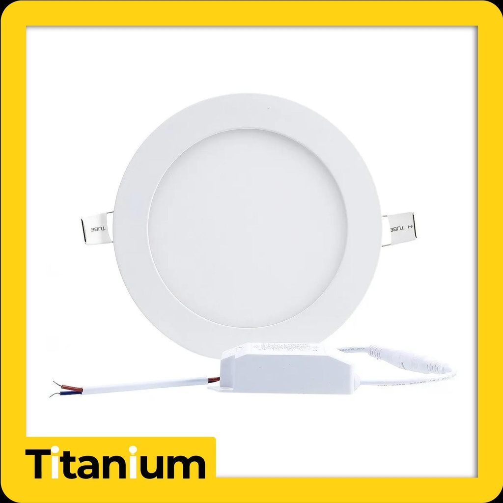 Panel LED Titanium 24W 10" 6500K Redonda de Incrustar - TTA07