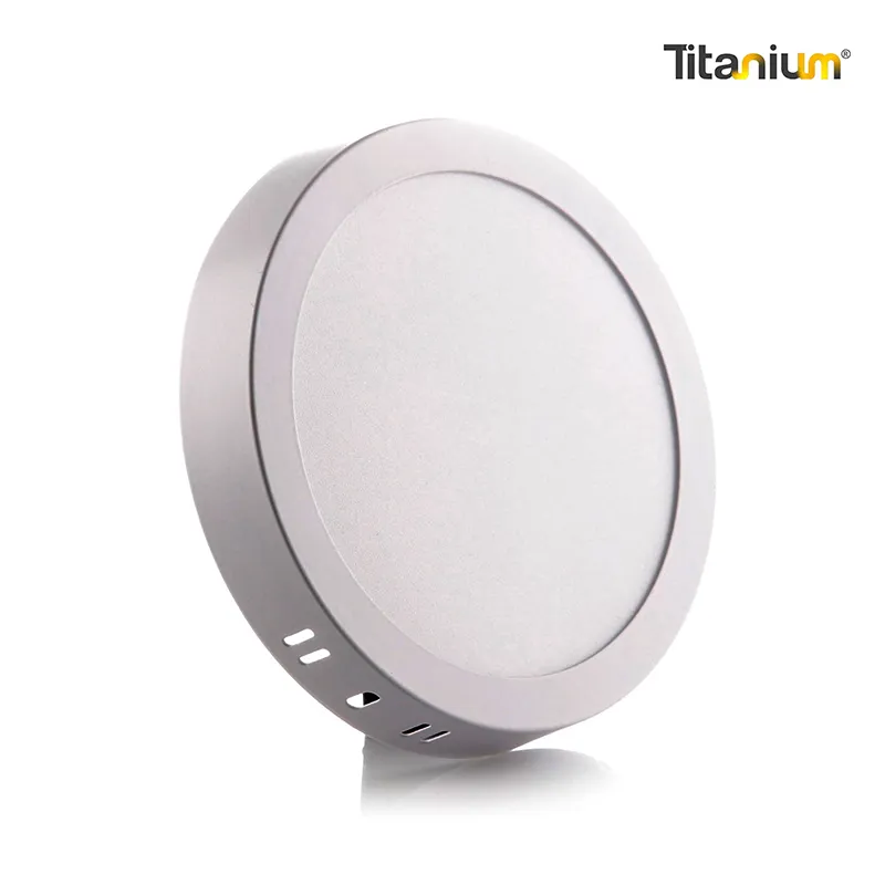 [TTA22] Panel LED Titanium Sobreponer Redonda 12W 6" 6500K - TTA22
