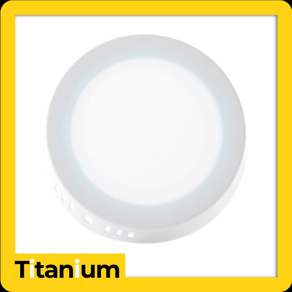 Panel LED Titanium Sobreponer Redonda 12W 6" 6500K - TTA22