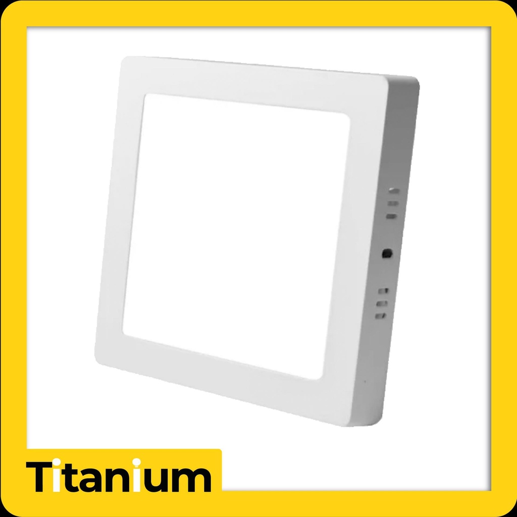 Panel led Titanium sobreponer 18w 8" 6500k cuadrado - tta27