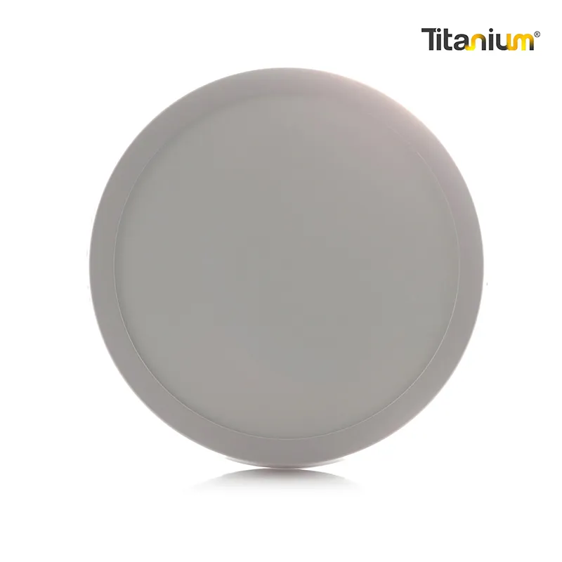 Panel LED Titanium Sobreponer Redonda 18W 8" 6500K - TTA23
