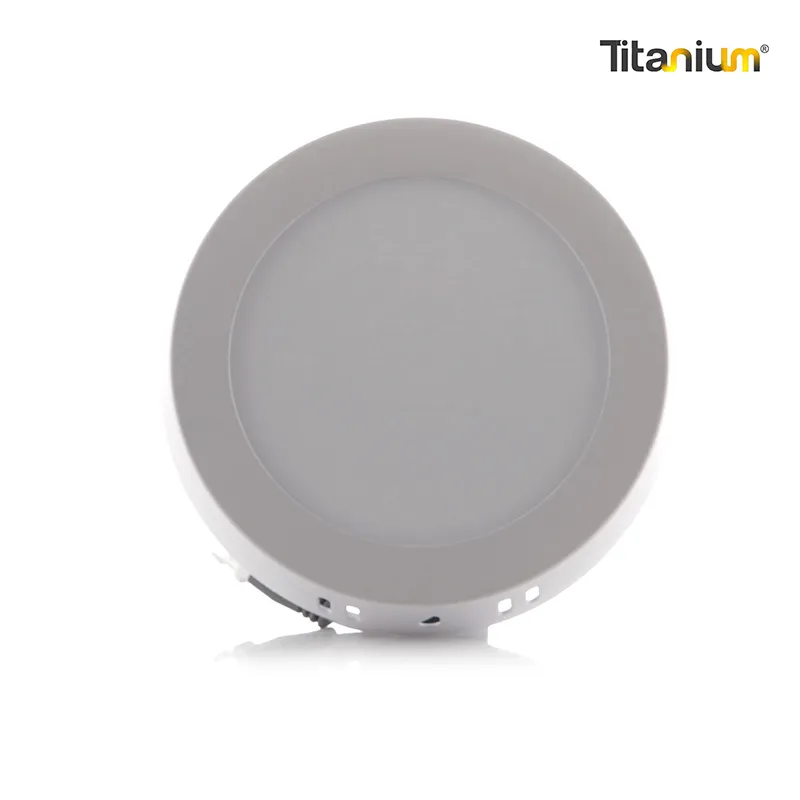 [TTA21] Panel LED Titanium Sobreponer redondo  6W 4" 6500K- TTA21