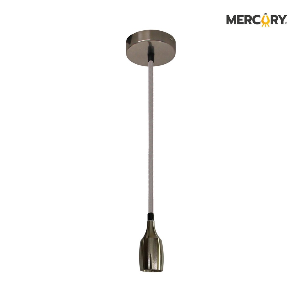 [IDL100] Portalampara Pendant Winecup/Cromado E27/base - Mercury Promax IDL100