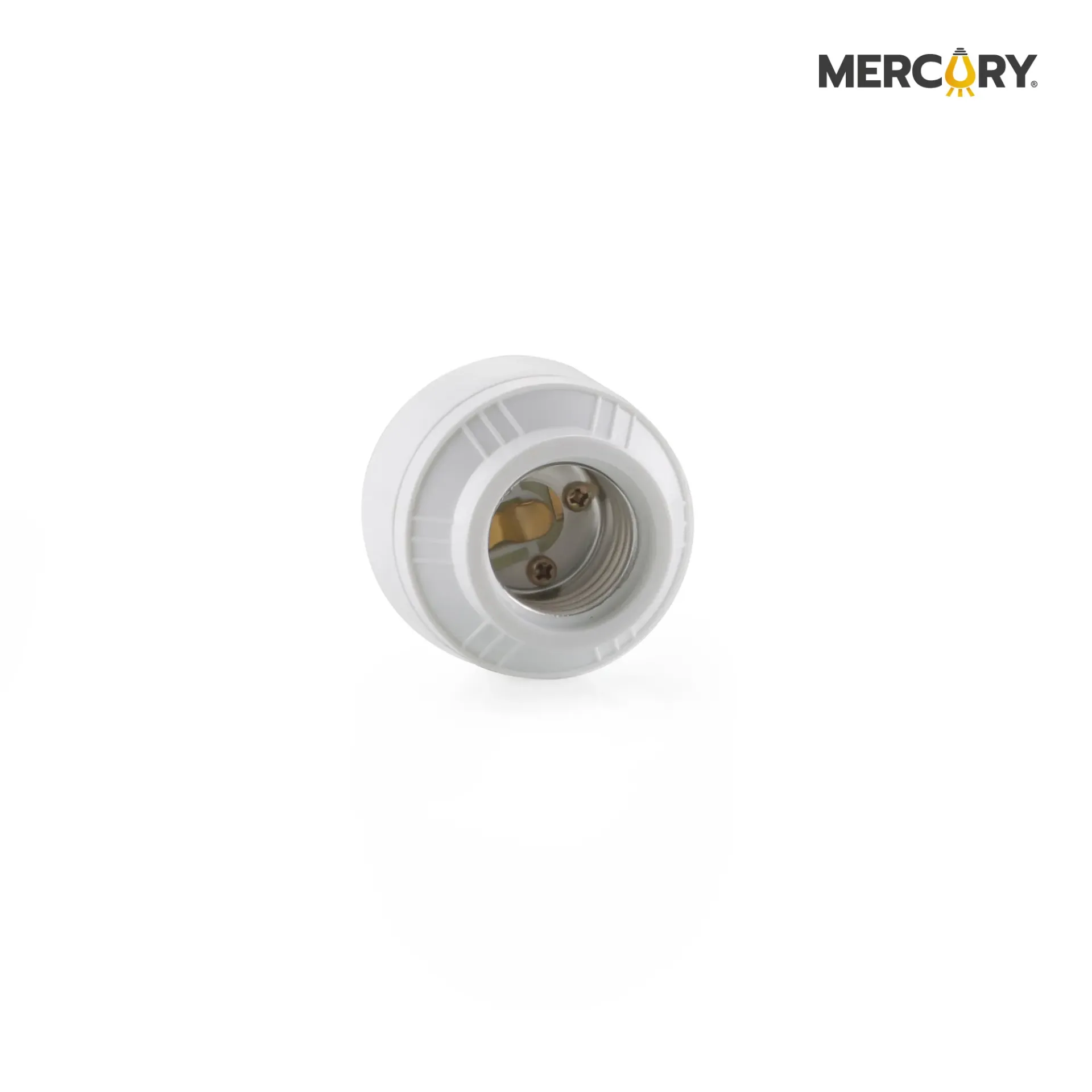 [ECA60] Roseta Plastica E27 2 Piezas - Titanium ECA60