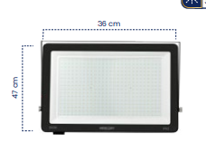 Reflector led tipo tableta 300w 6500k - luz blanca Mercury Promax - irl66
