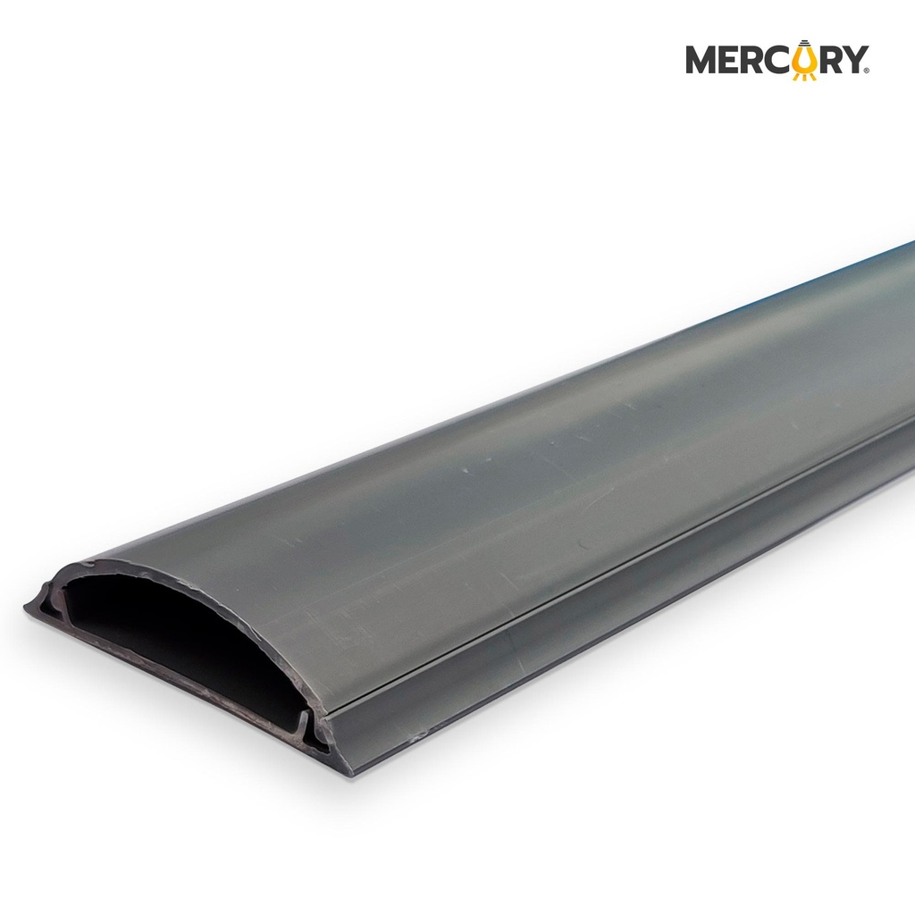 [EMP10] Canaleta para Piso Gris 65 Mm*16 Mm*2 Metros C - Adhesivo - Mercury Promax EMP10