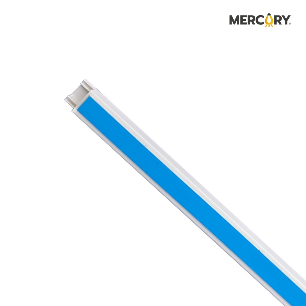 Canaleta plastica 12mm*8mm*2 metros c-adhesivo azul Mercury Promax - emp01