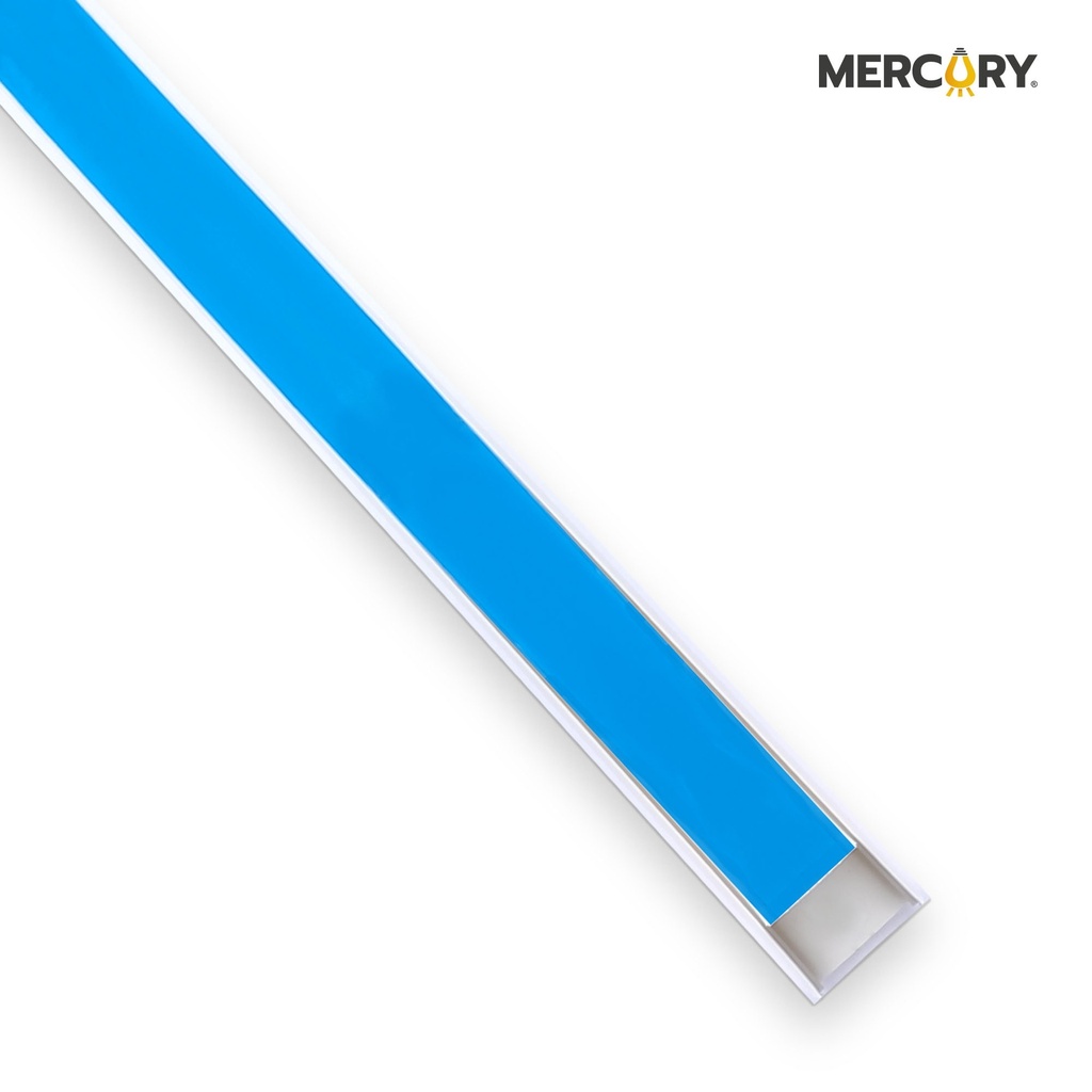 [EMP03] Canaleta plastica 24mm*14mm*2 metros c-adhesivo azul Mercury Promax - emp03