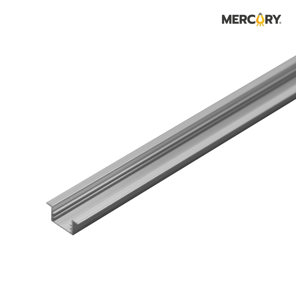 Perfil-189 riel/aluminio difusor/pc 18mm*9mm *2 metros Mercury Promax - icl60