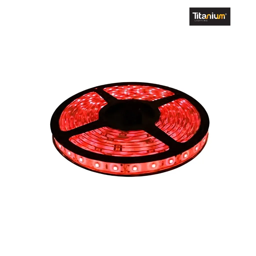 [TTA103] Cinta LED Titanium 12V Roja Rollo *5 M - TTA103