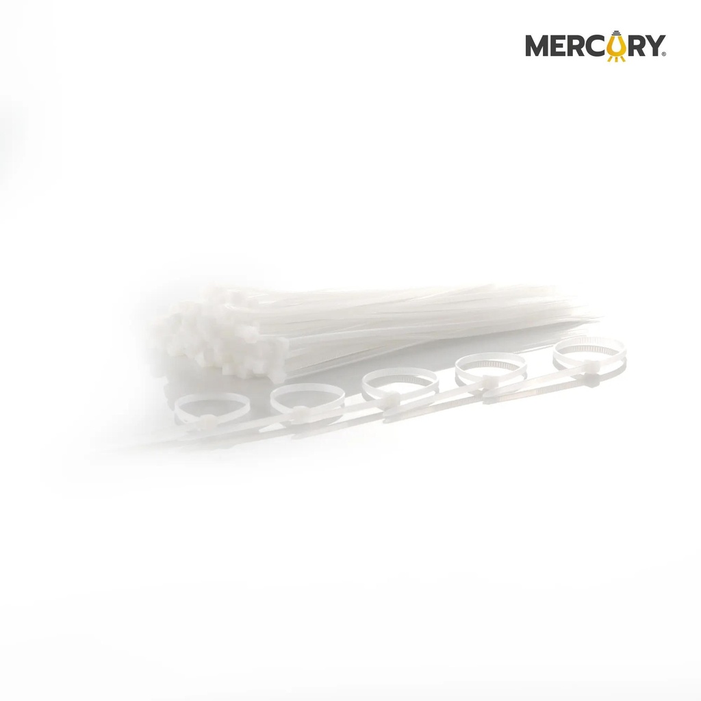 CORREAS DE AMARRE EN NYLON 15CM X 3.6MM BLANCO x 100 Unidades MERCURY PROMAX - EMP13x100