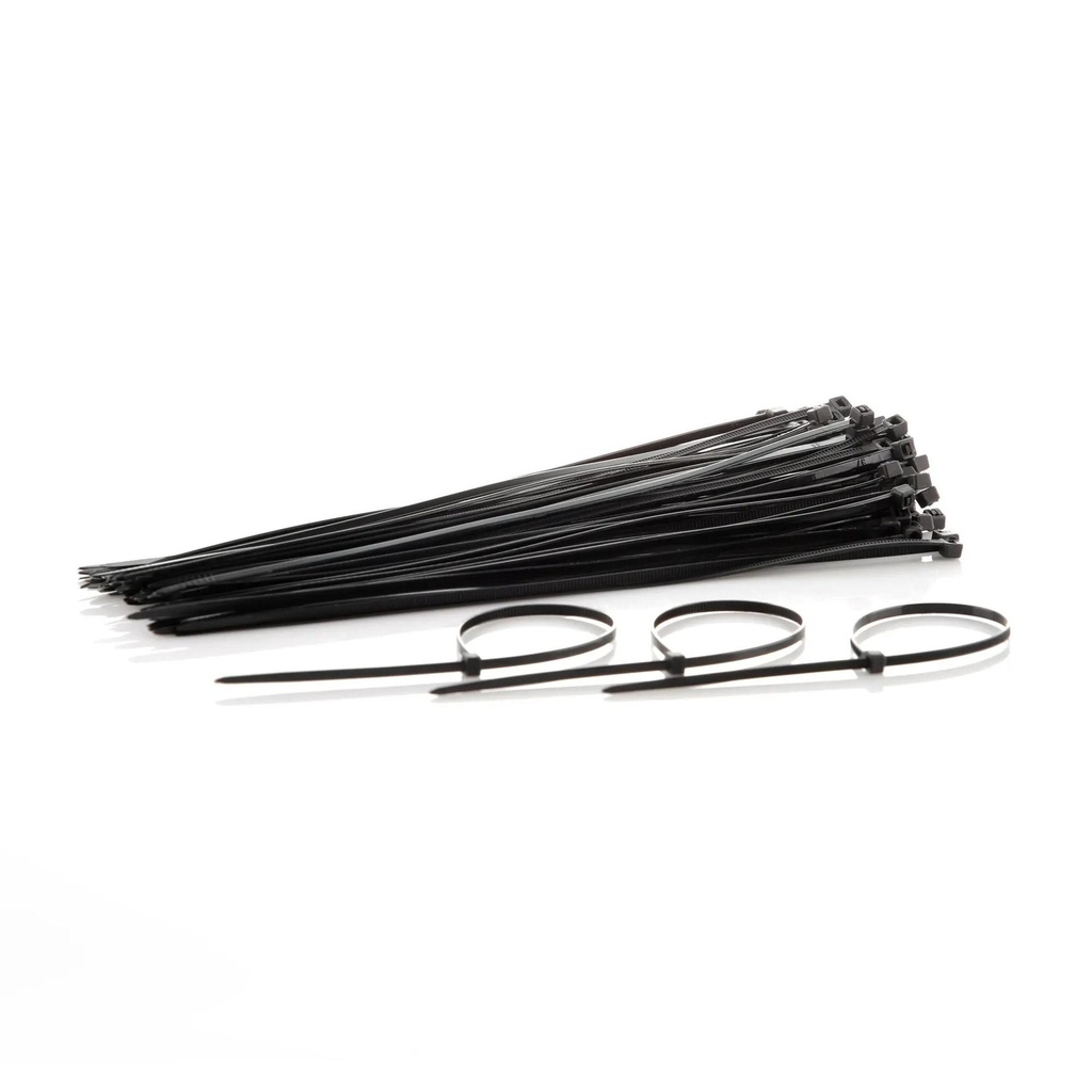 [EMP19x100] Correas de amarre en nylon 30cm x 5mm negro x 100 unidades Mercury Promax - emp19x100