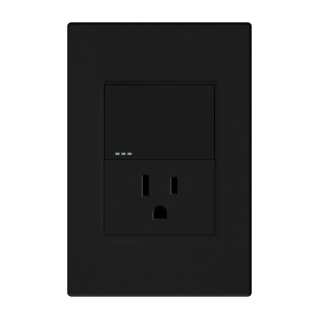 TOMA + INTERRUPTOR NEGRO MATE MERCURY PROMAX - ETI164