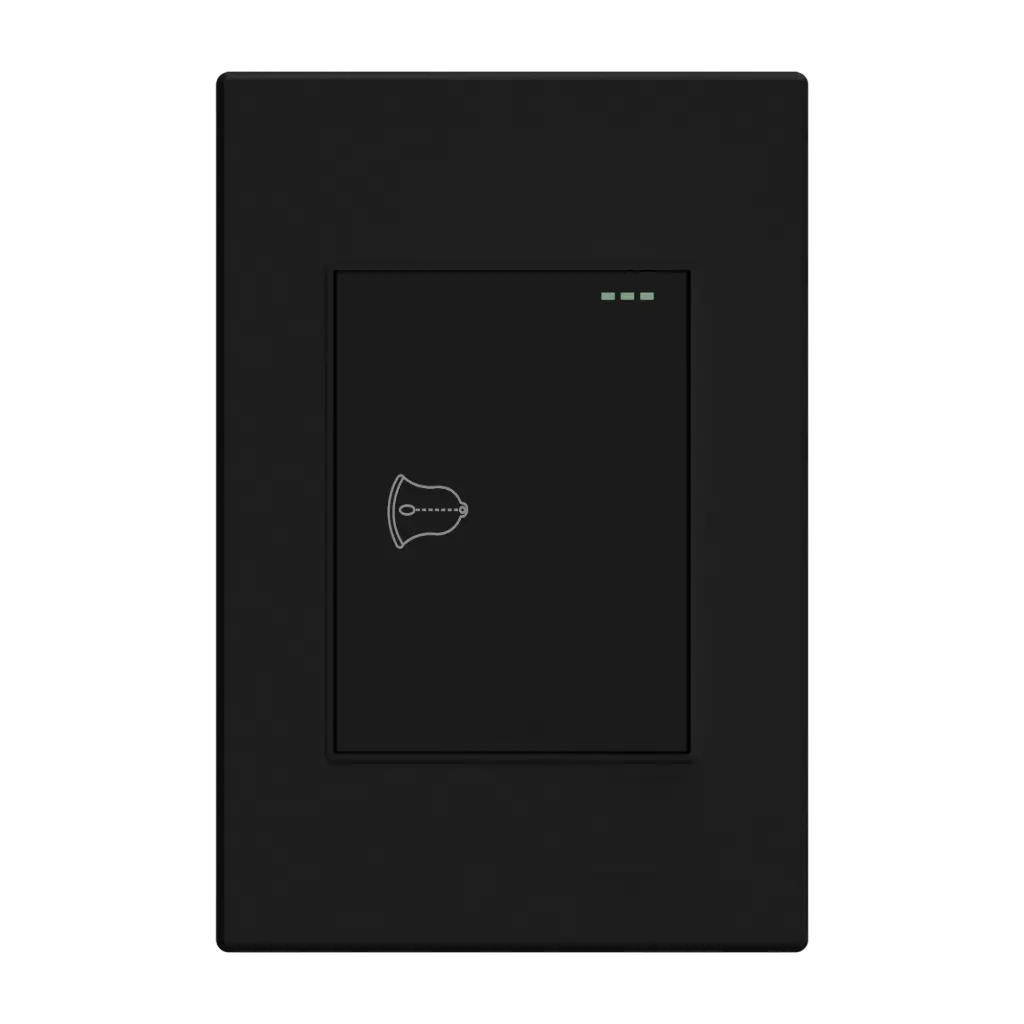 PULSADOR SENCILLO NEGRO MATE MERCURY PROMAX - ETI168