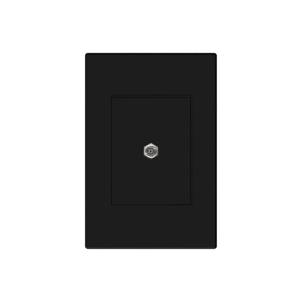 [ETI170] Toma coaxial negro mate Mercury Promax - eti170