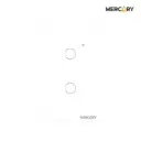 Interruptor Doble Smart Home Touch WIFI Blanco - Mercury Promax TIC04