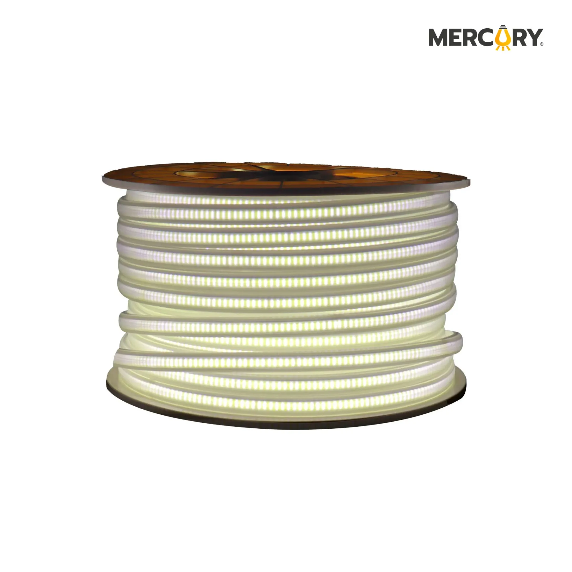 [ICL142] Cinta LED 120V 120led*m 2835/6500k 100 M/Roll IP65/10 Cm Corte - Mercury Promax ICL142