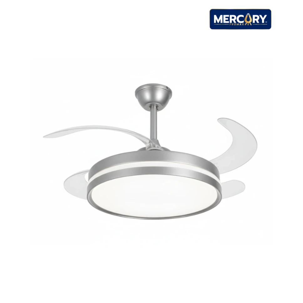 Lámpara LED Con Ventilador 60W Gris BT CCT Dimmable Mercury Promax IDL157