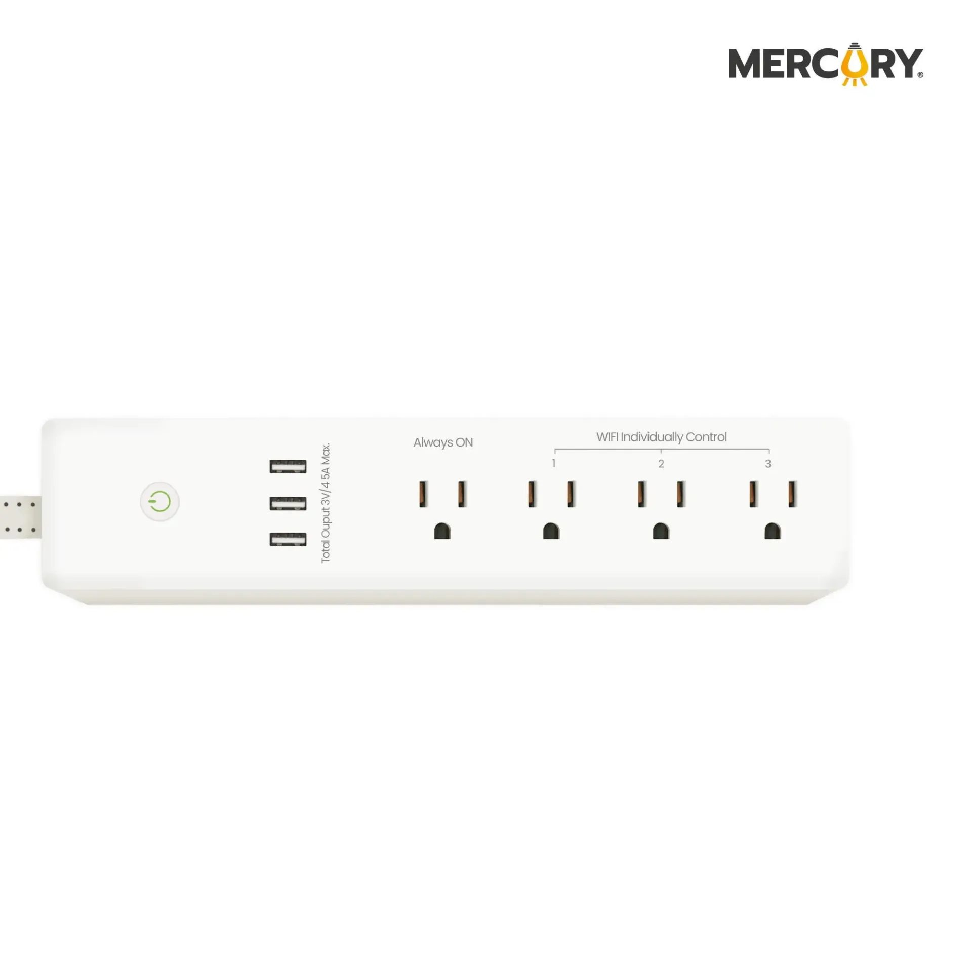 [TIC31] Multitoma Smart 4 Salidas + 3 USB 1.5 M/Cable - Mercury Promax TIC31