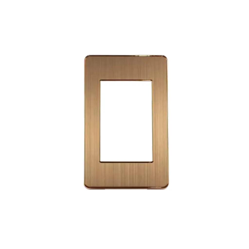 [MT-02AMD] Tapa acero inoxidable dorada miletto linea pollux mt-02amd