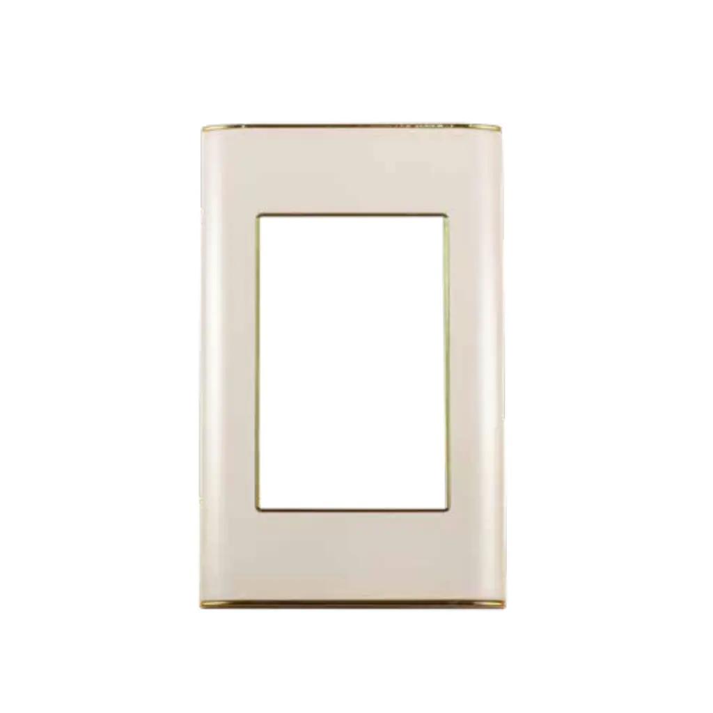 [MT-02BD] Tapa Blanco Borde Dorado Miletto Linea Pollux MT-02BD