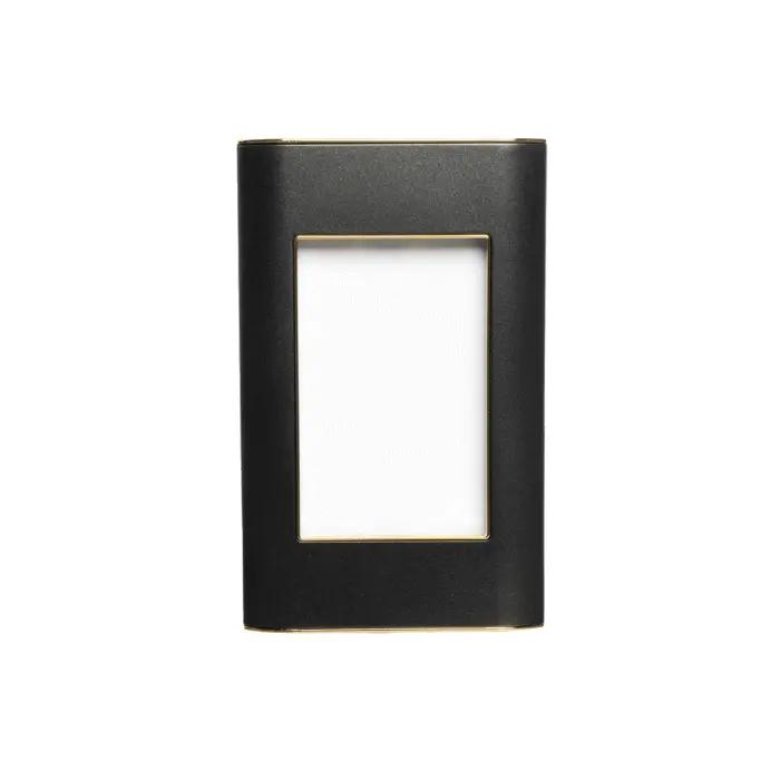 [MT-02ND] Tapa negra borde dorado miletto linea pollux mt-02nd