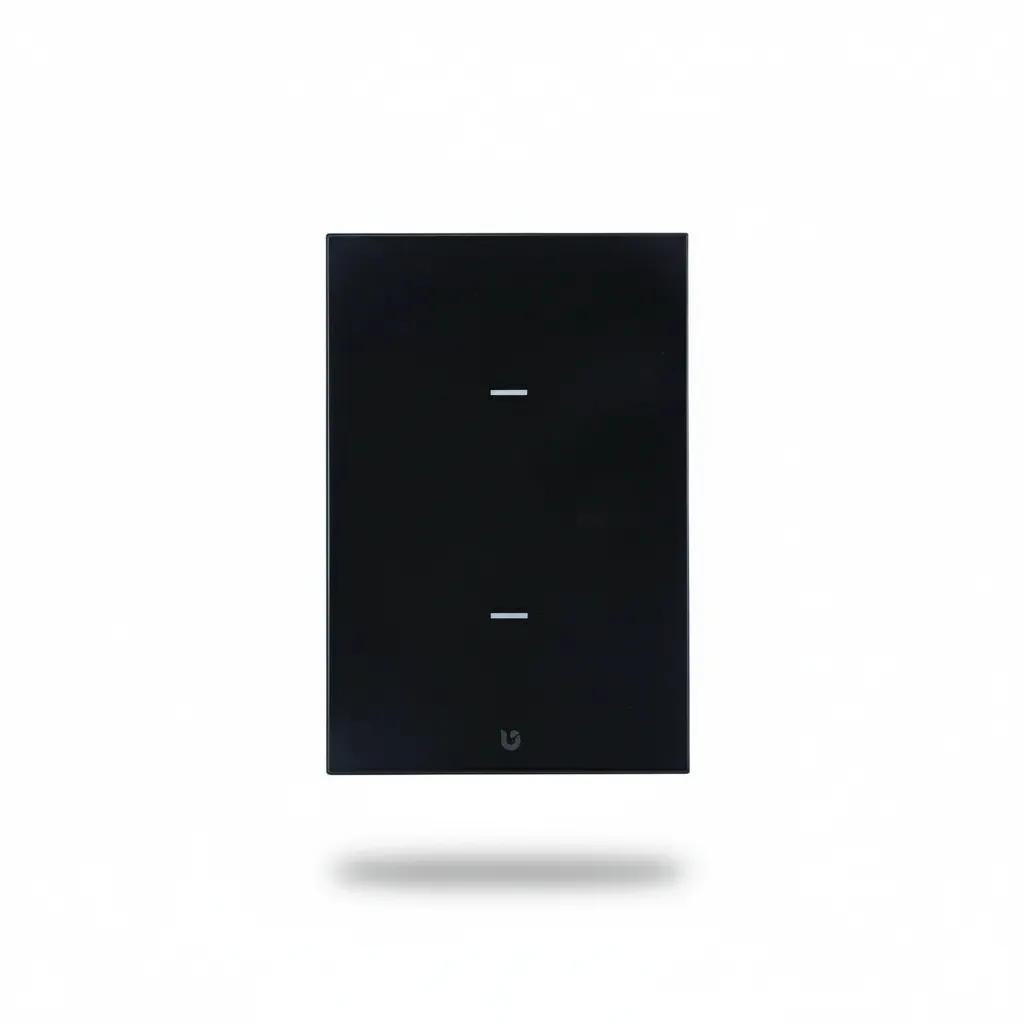 [TIC54] Interruptor Doble Smart Home Touch Negro WIFI GEN2 - Mercury Promax TIC54
