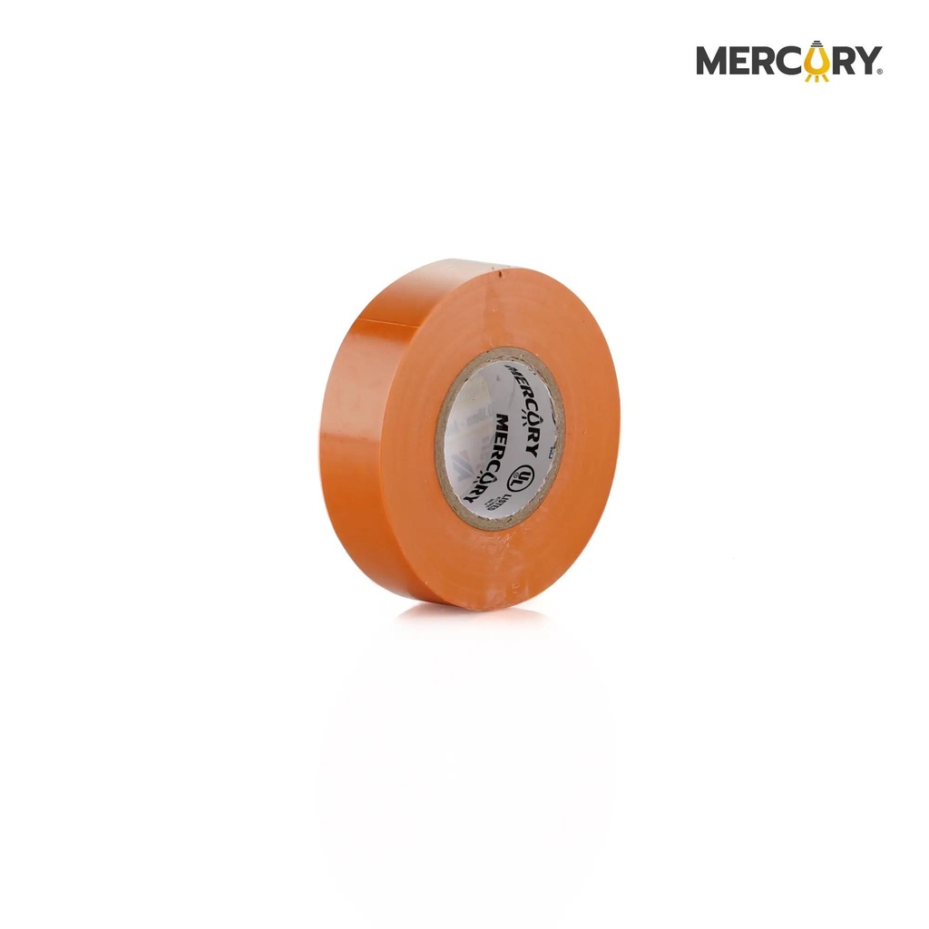 Cinta aislante 15m naranja Mercury certificacion ul eca68