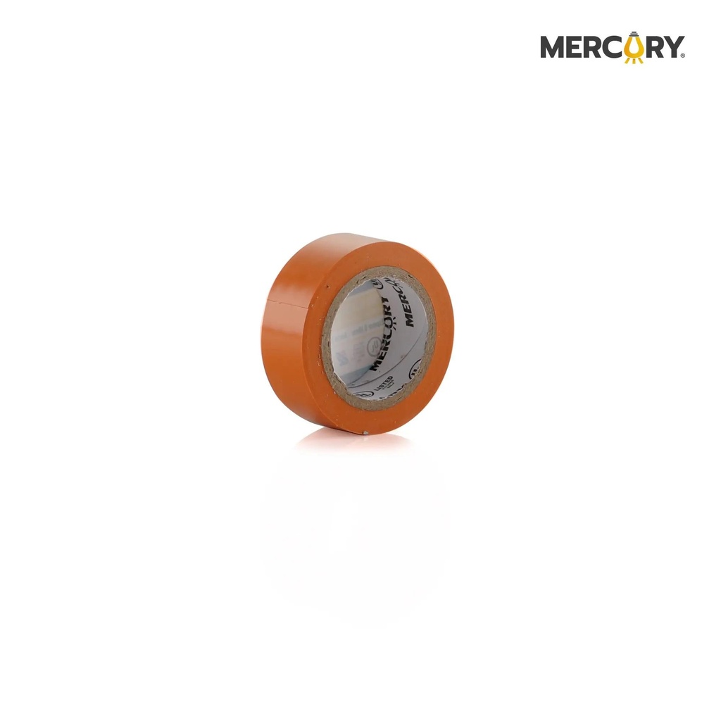 Cinta aislante 5m naranja Mercury certificacion ul eca70