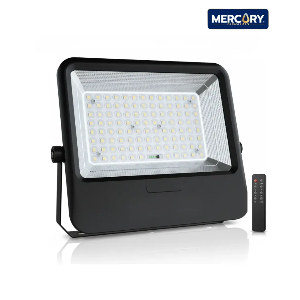 Reflector Solar LED Jumbo 500W IP65 6500K Con Control Mercury ISL99 Requiere Panel Solar Mercury ISL100