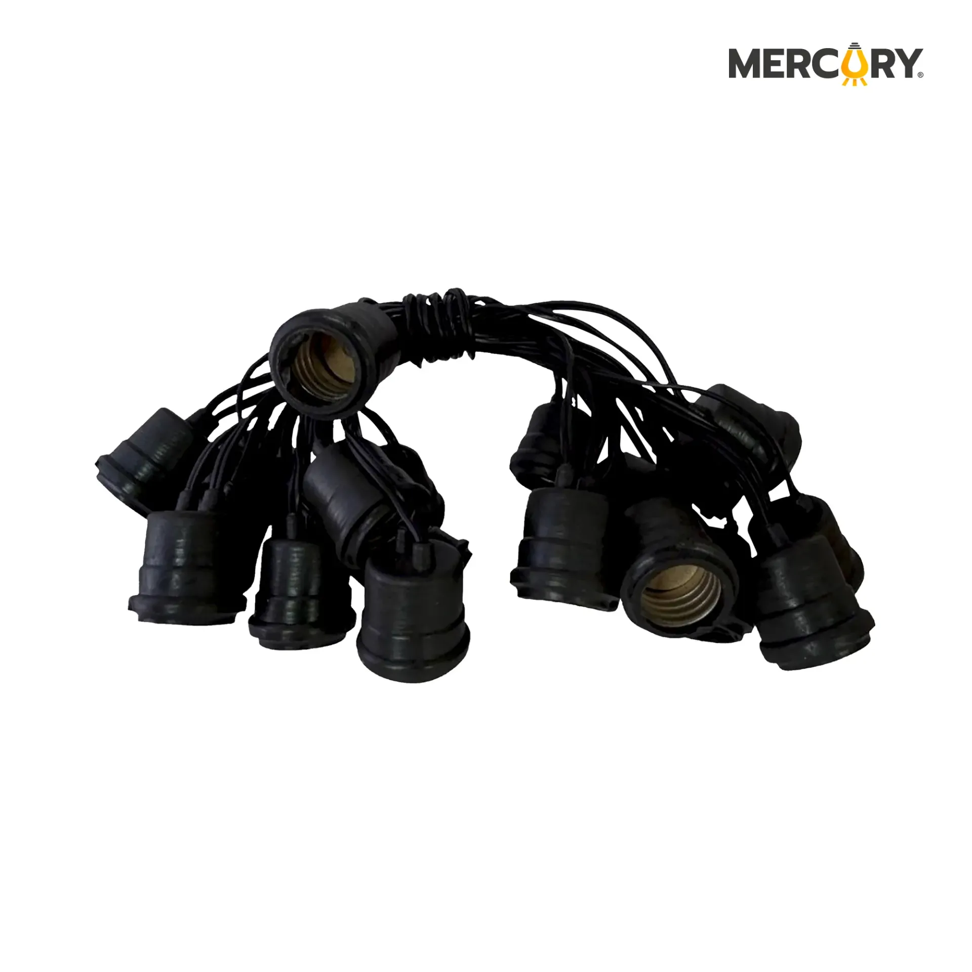 Ramal Set*15pcs/Portalampara E27 IP65 10 M/1e27 - 65 Cm/15 Cm - Caida - Titanium EME08