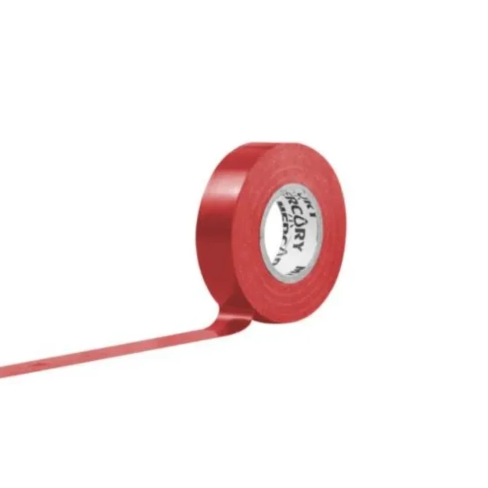 Cinta aislante 15M Roja  Certificacion Mercury UL ECA15