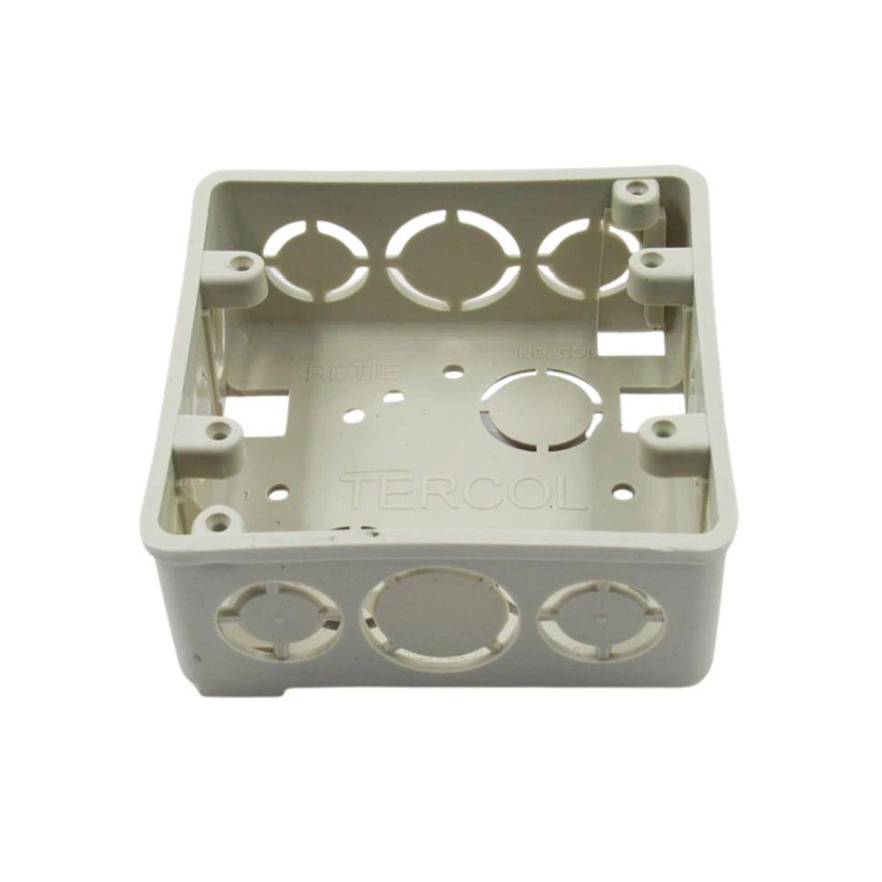 Caja Conduit Pol 4X4 Cuad Gris Tercol DLE