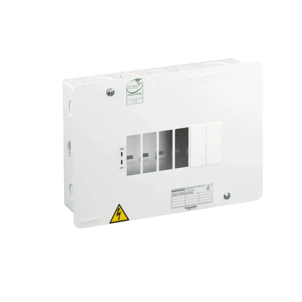 [ZA000611015] Tablero Mono 6CTOS 75A Bm S/P C/Bla Blanco Schneider DLE