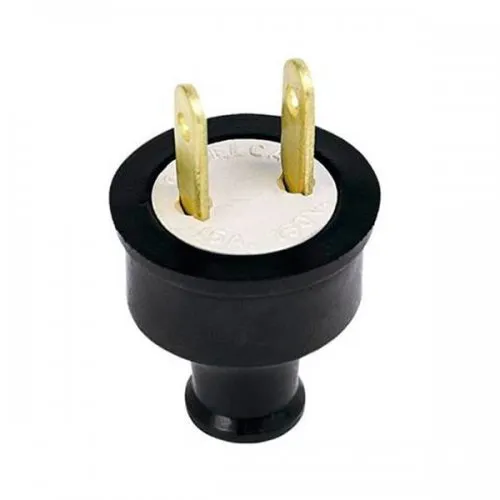 Clavija Caucho Domestico 15A C-018 Negro Codelca dle