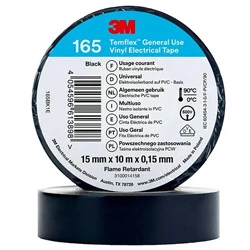 [UU010341236] Cinta Temflex 165 18 Mm X 9.14mt Negro 3 M DLE