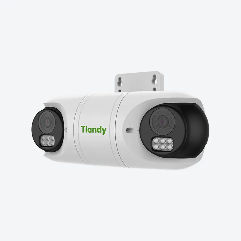TIANDY TC-C32RN Camara Bala 2Mp Sk Omni, Doble Lente, Ir50M,Mic,Dc12V, Poe,Ip67,Onvif, Ext, Panoramica, Plastico.