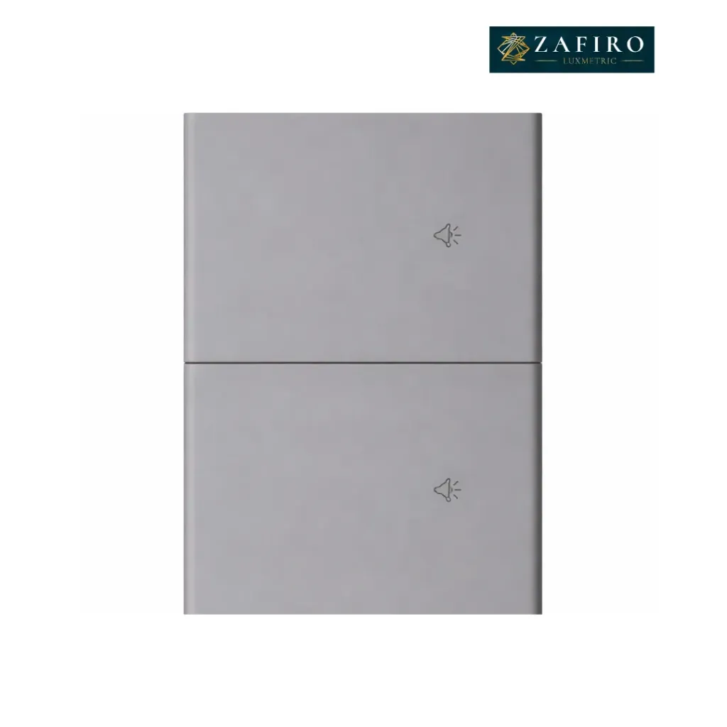 Interruptor Doble Gris Smart Elegance Zafiro ZFR672