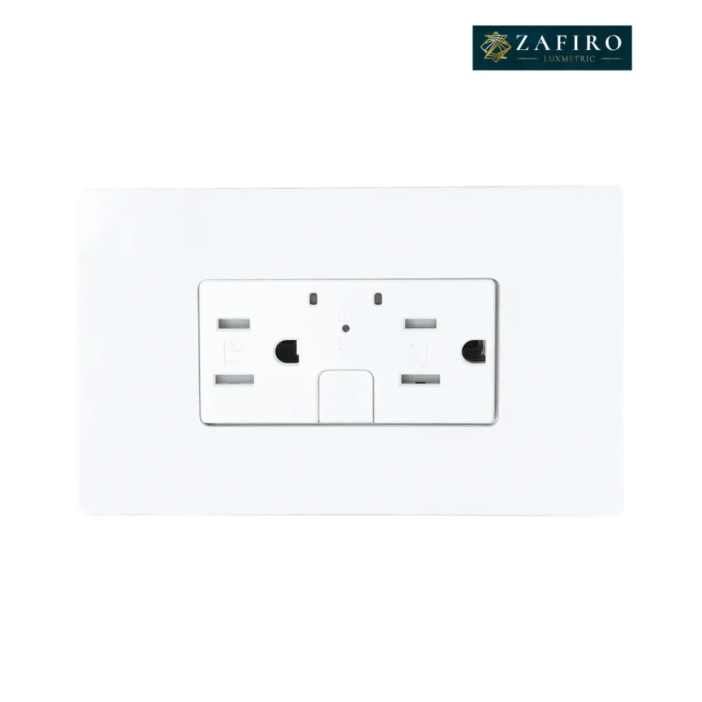 [ZFR668] Toma Corriente Doble Smart Zafiro Smart Elegance Blanco - ZFR668