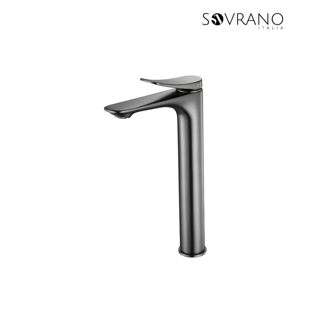 Grifería Lavamanos Monocontrol Alta Volare Gris Concreto - SOVRANO SVR1072
