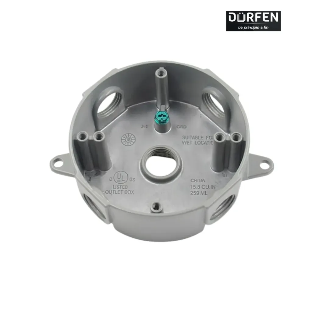 Caja Octagonal 5 Salidas 1/2" - Zafiro ZFR270